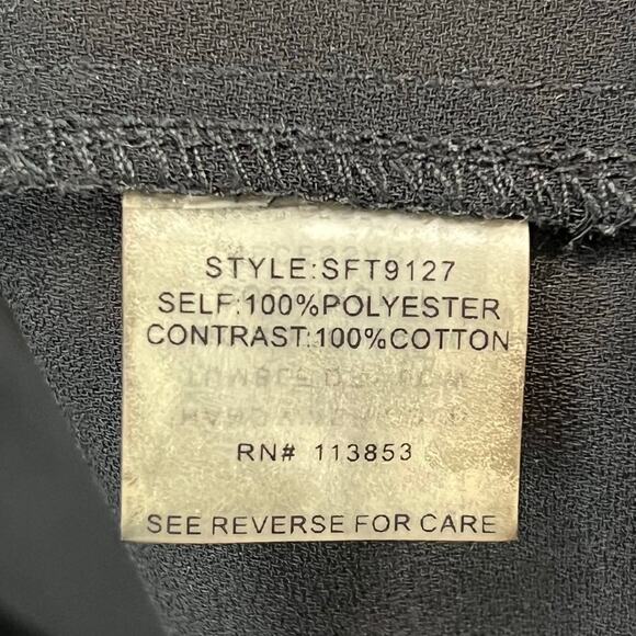 41 Hawthorn Top Womens M Black Chiffon Lace Semi Sheer Relaxed Blouse Whimsygoth - Picture 13 of 15